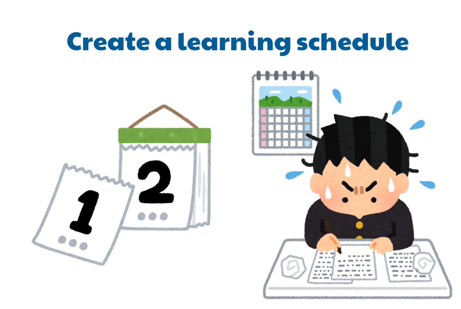 create a learning schedule