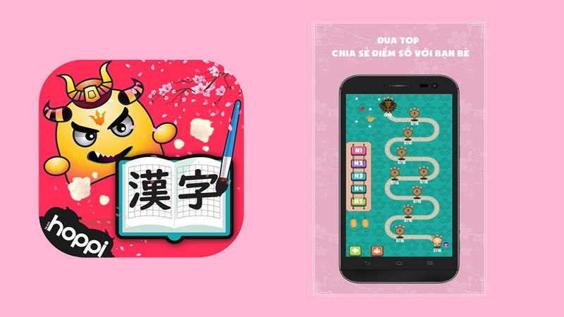 App học tiếng Nhật qua game Kanji Heroes
