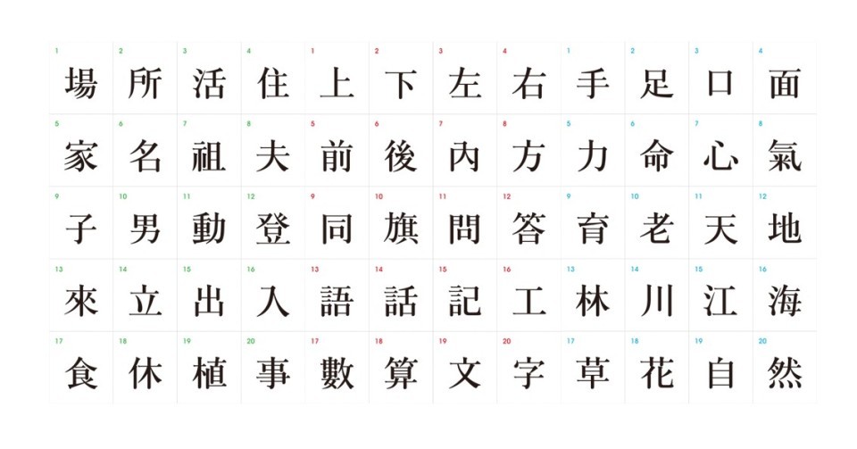 한자 표