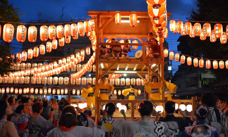Obon is a Buddhist custom that honors the spirits of ancestors.
