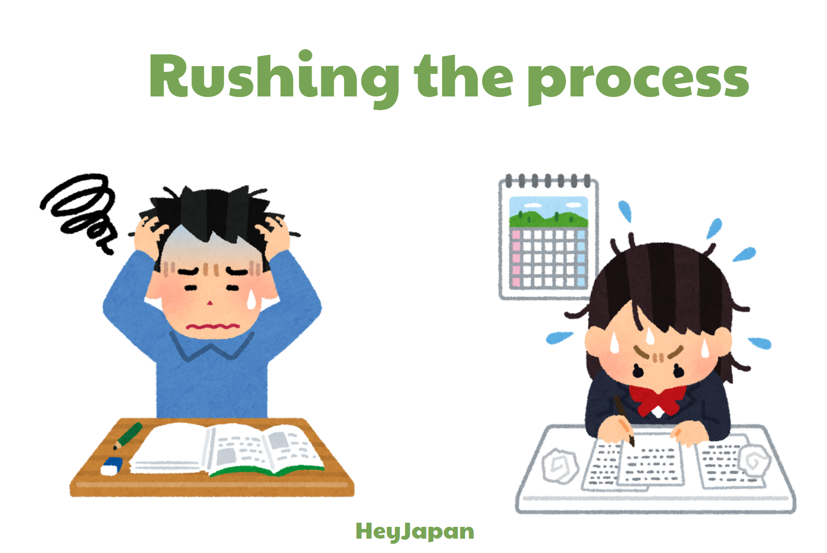 Rushing the process how to study kanji
